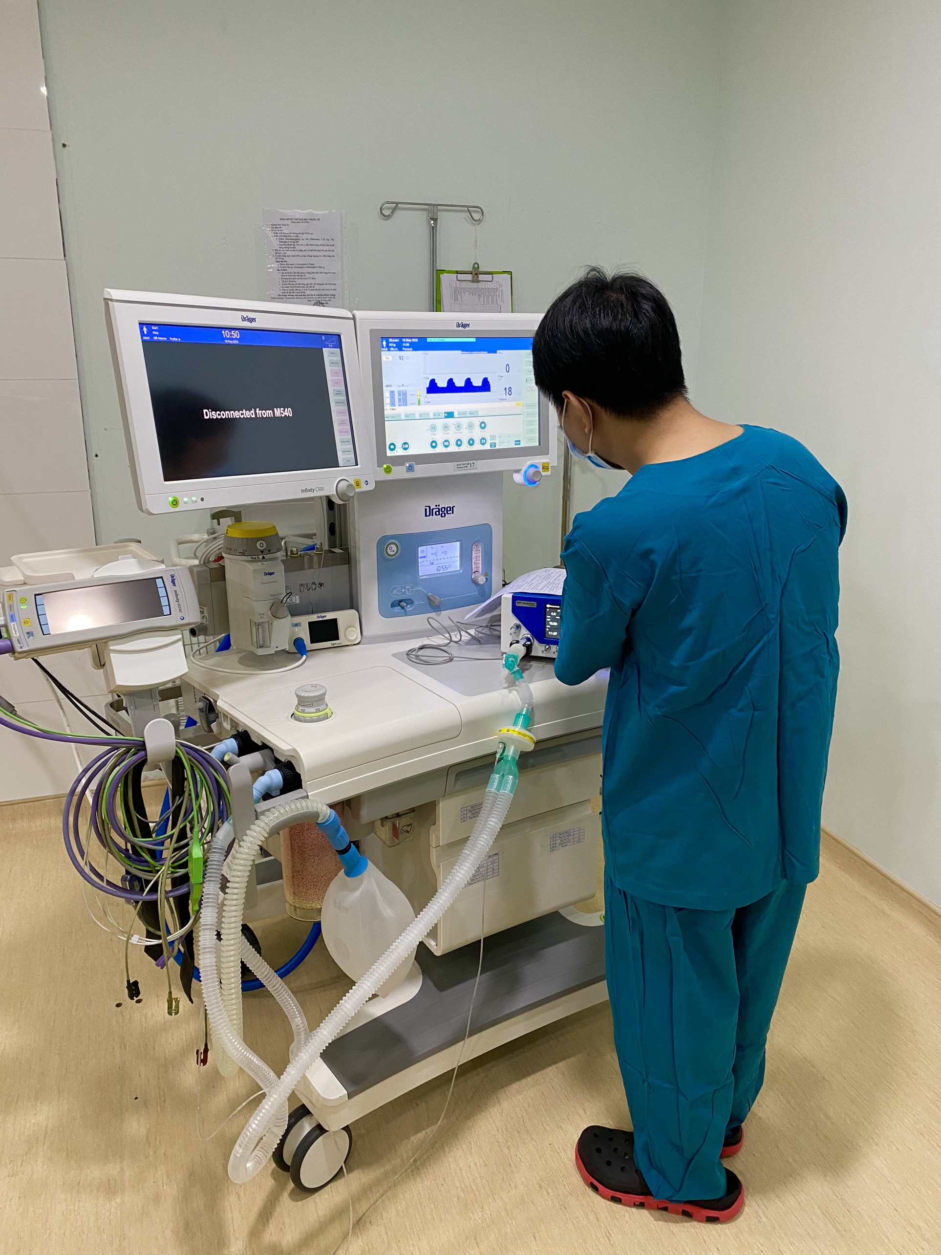 EIMI kiểm định máy gây mê kèm thở